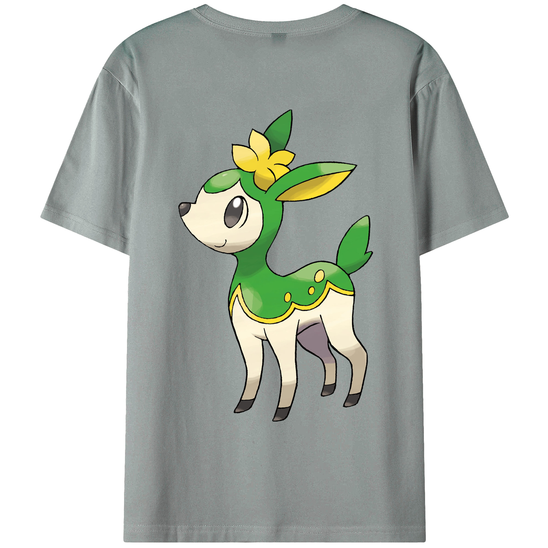 （画像用） ポケットモンスター Pokémon 綿100％ メンズ半袖Tシャツ（バックプリント） 通気性